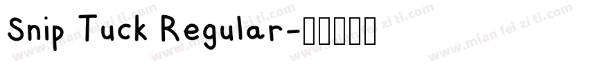 Snip Tuck Regular字体转换